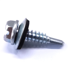 10 Hex Head Cabeza Hexagonal Tornillo Autoperforante Punta Broca